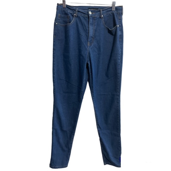 Forever 21 Ladies Dark Denim High Waist Jeans 30 - Picture 1 of 7